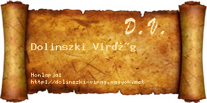 Dolinszki Virág névjegykártya